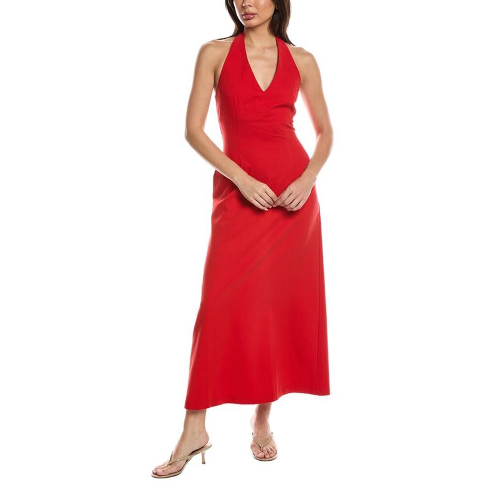 Lna Womens Abria Halter Dress, Red